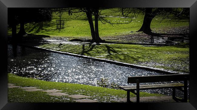 Bench with a view Framed Print by matthew wakefield
