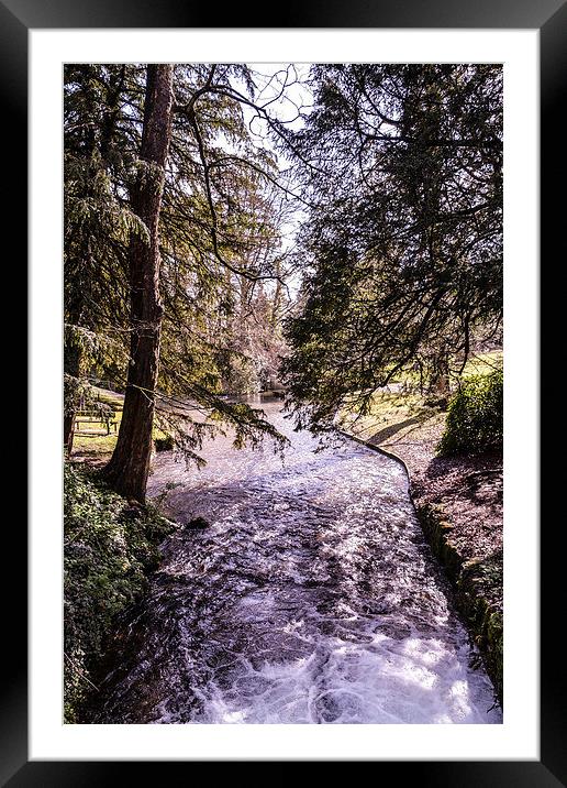 Flowing Through Framed Mounted Print by matthew wakefield