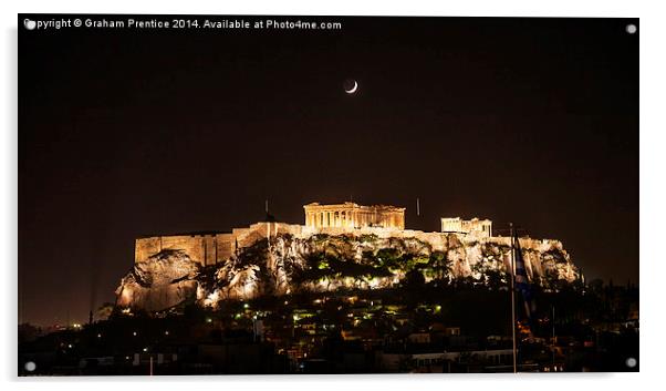 Acropolis, Athens Acrylic by Graham Prentice