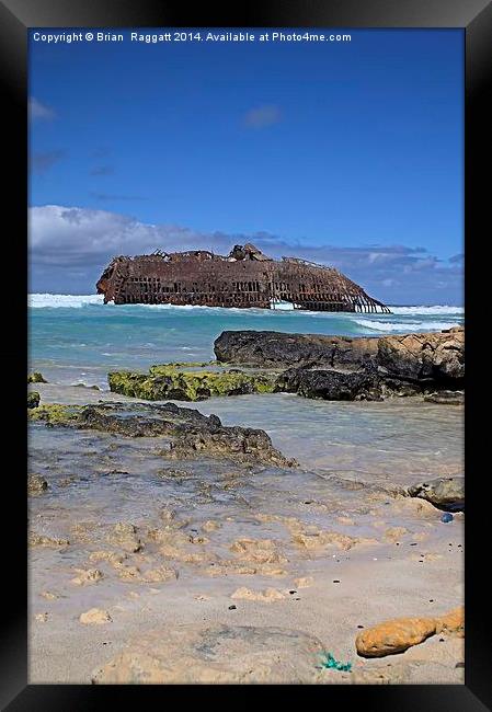 Santa Maria Boa Vista Colour Framed Print by Brian  Raggatt