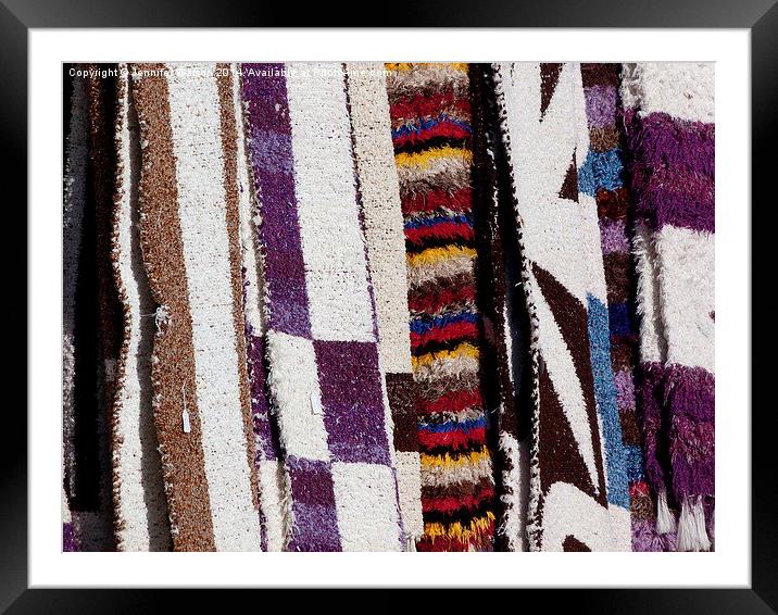 Rugs for sale, Andalucia Framed Mounted Print by Jennifer Henderson