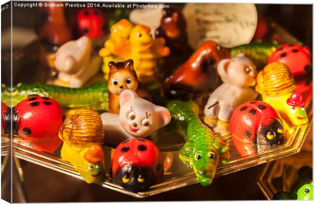 Cute Marzipan Figures Canvas Print by Graham Prentice