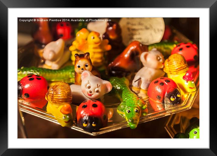 Cute Marzipan Figures Framed Mounted Print by Graham Prentice