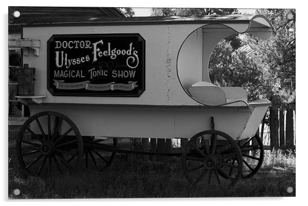 Medicine Wagon Acrylic by Thomas Grob