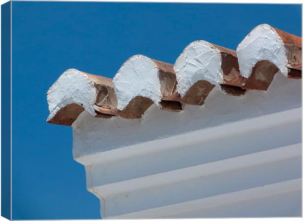 Andalucian roof tiles Canvas Print by Jennifer Henderson