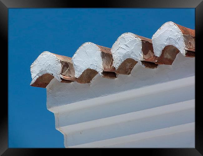 Andalucian roof tiles Framed Print by Jennifer Henderson