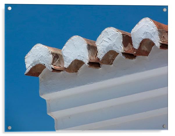 Andalucian roof tiles Acrylic by Jennifer Henderson