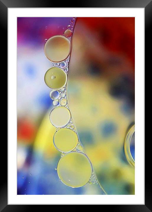 Bubbles Framed Mounted Print by Abstract  Fractal Fantasy