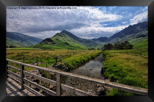 Fleetwith Pike And Haystacks Framed Print by Jason Connolly
