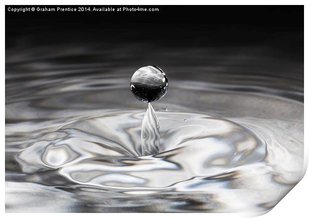 Balanced Water Droplet Print by Graham Prentice
