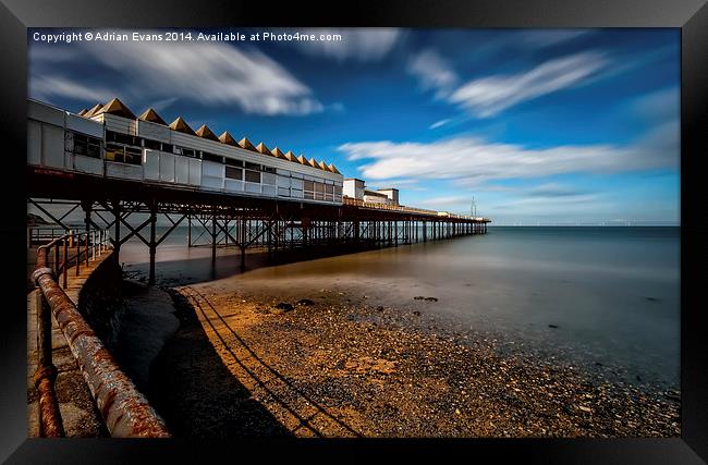 Victoria Pier Colwyn Bay  Framed Print by Adrian Evans