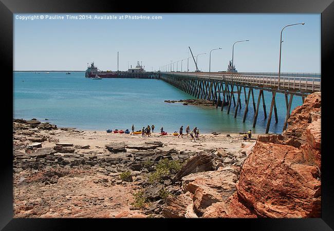 Broome Port Western Australia Framed Print by Pauline Tims