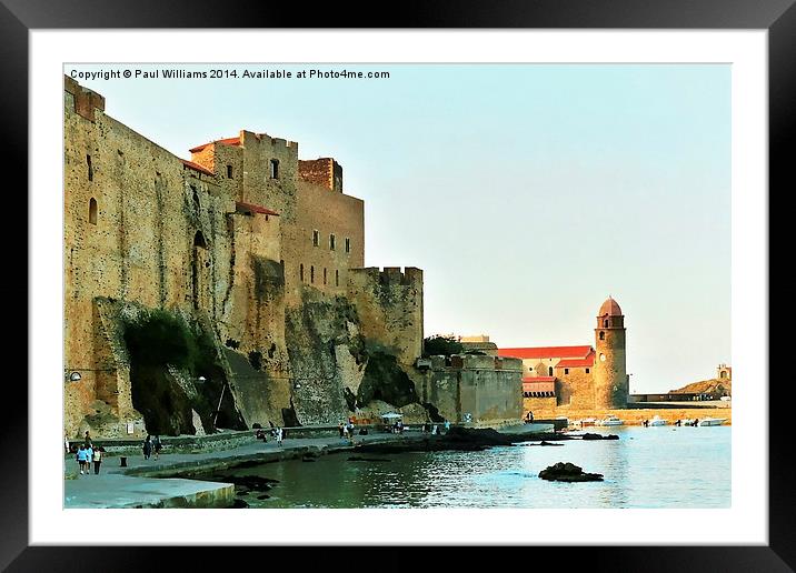 Collioure Framed Mounted Print by Paul Williams