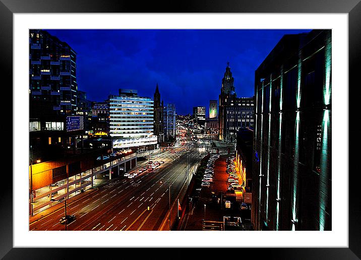 Into The City Framed Mounted Print by john foley