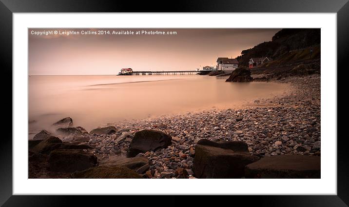 Mumbles pier and lifeboat station Framed Mounted Print by Leighton Collins