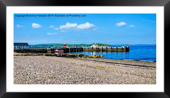 Largs Harbour Framed Mounted Print by Valerie Paterson