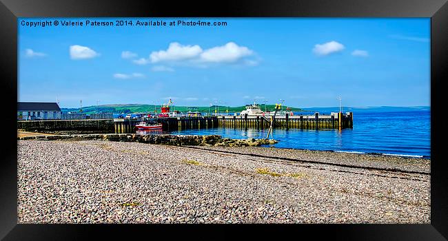 Largs Harbour Framed Print by Valerie Paterson