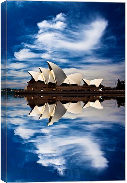 Sydney Opera House abstract Canvas Print by Sheila Smart