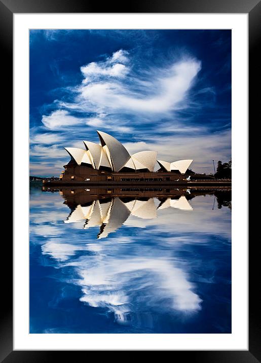 Sydney Opera House abstract Framed Mounted Print by Sheila Smart