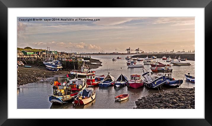 Moored For The Day Framed Mounted Print by keith sayer