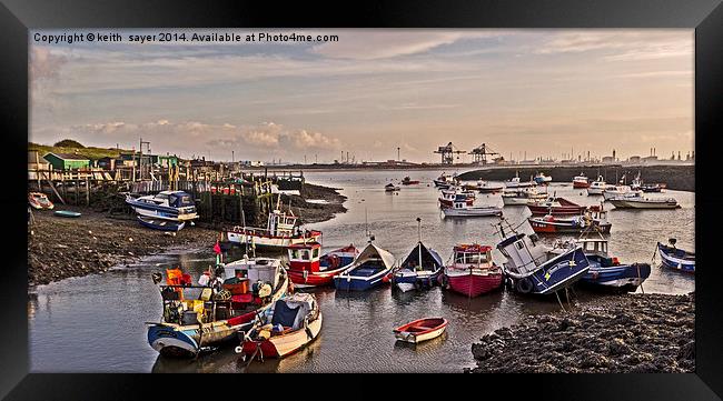 Moored For The Day Framed Print by keith sayer