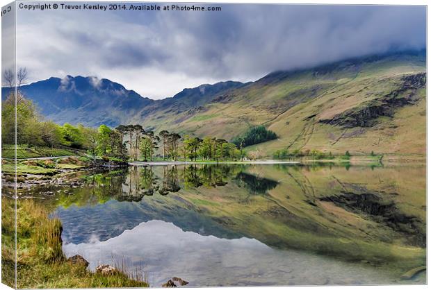 Buttermere Reflections Canvas Print by Trevor Kersley RIP