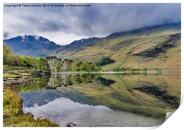 Buttermere Reflections Print by Trevor Kersley RIP