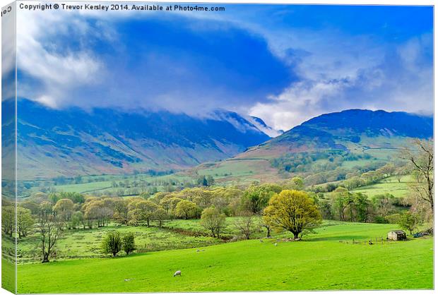 Mist on the Fells Canvas Print by Trevor Kersley RIP