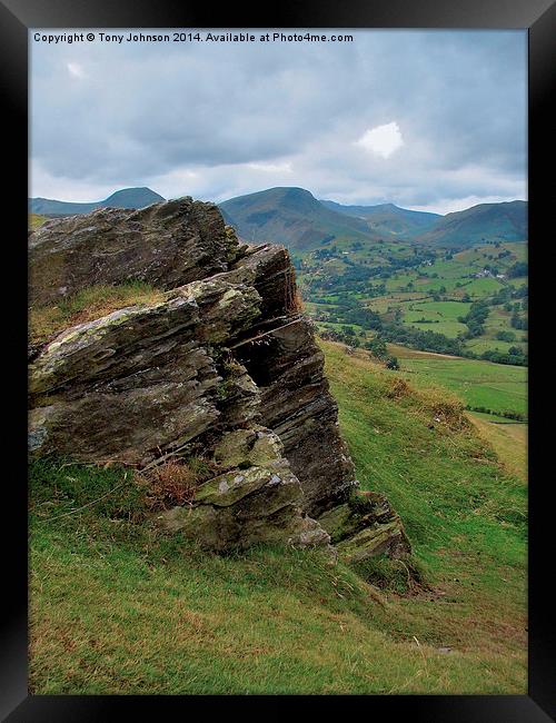 The Newlands Valley, Cumbria. Framed Print by Tony Johnson