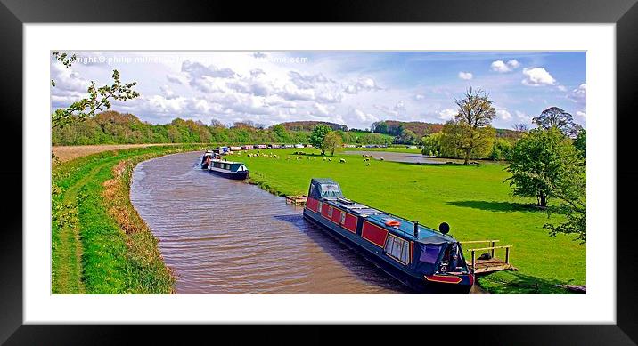 Ashby-de-la-Zouch Canal Framed Mounted Print by philip milner