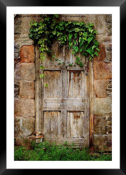 Old Door Framed Mounted Print by Christine Lake