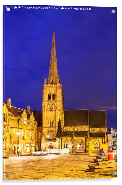 St Nicholas, Durham Acrylic by Graham Prentice