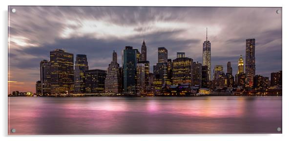 Lower Manhattan Skyline Acrylic by Jed Pearson