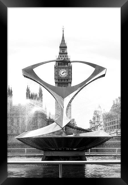 Viewing Big Ben. Framed Print by Becky Dix