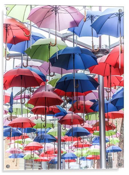 Its Raining... Umbrellas! Acrylic by LensLight Traveler