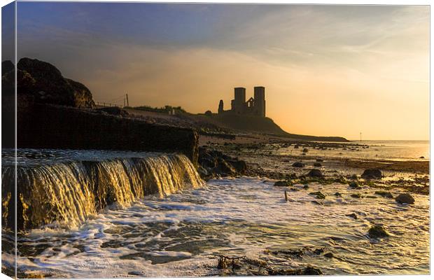 Reculver Gold Canvas Print by Ian Hufton