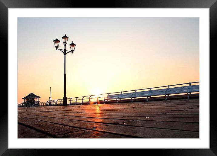 Pier Sunrise Framed Mounted Print by Andy Readman