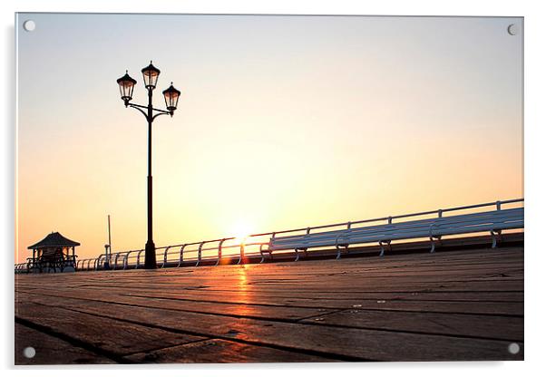 Pier Sunrise Acrylic by Andy Readman