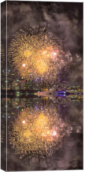 New Years Eve, Sydney Canvas Print by Sheila Smart