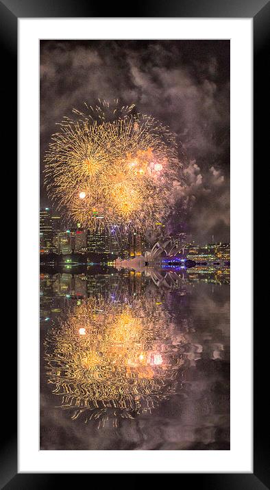 New Years Eve, Sydney Framed Mounted Print by Sheila Smart