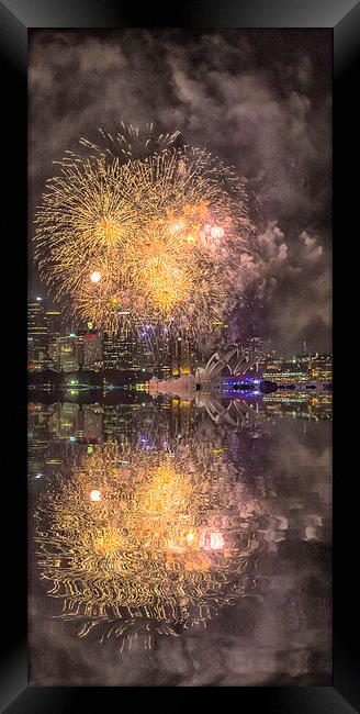 New Years Eve, Sydney Framed Print by Sheila Smart