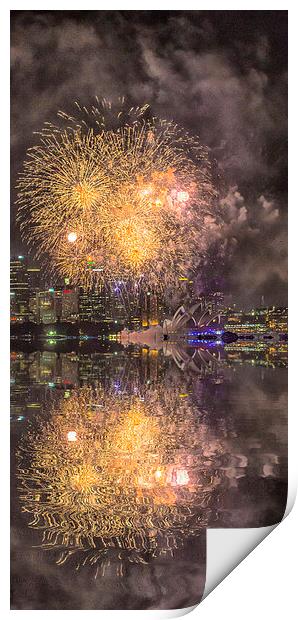 New Years Eve, Sydney Print by Sheila Smart