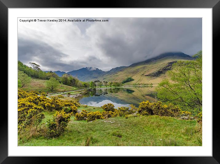 Early Morning at Buttermere Framed Mounted Print by Trevor Kersley RIP