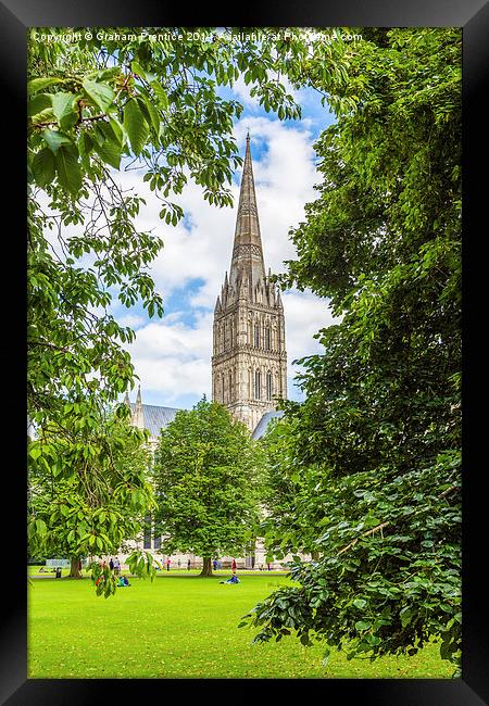 Salisbury Cathedral Framed Print by Graham Prentice