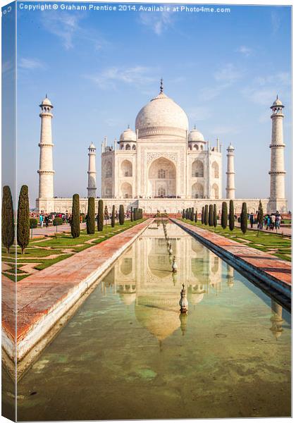 Taj Mahal Canvas Print by Graham Prentice