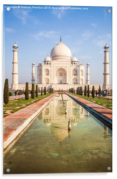 Taj Mahal Acrylic by Graham Prentice