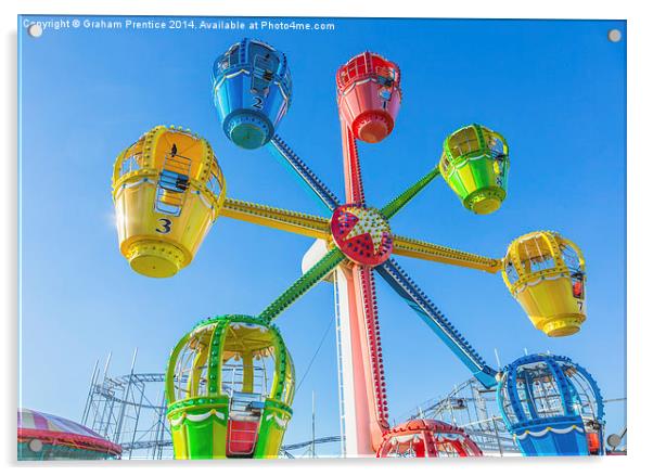 Fairground Ride Acrylic by Graham Prentice