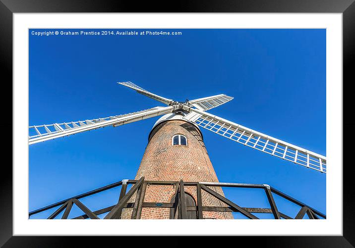 Wilton Windmill Framed Mounted Print by Graham Prentice