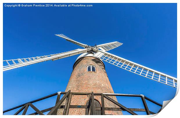 Wilton Windmill Print by Graham Prentice