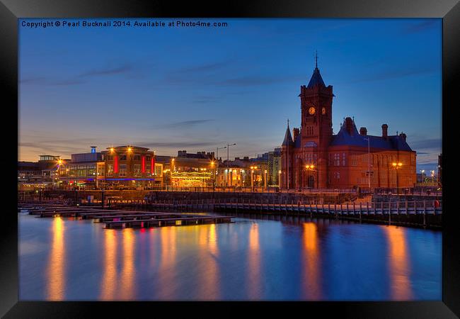 Wales Cardiff Bay Waterfront Framed Print by Pearl Bucknall